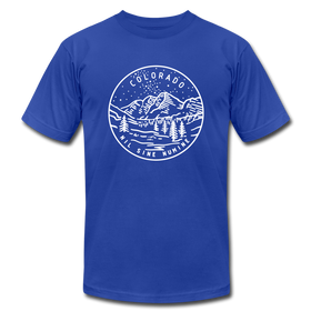 Colorado T-Shirt - State Design Unisex Colorado T Shirt - royal blue