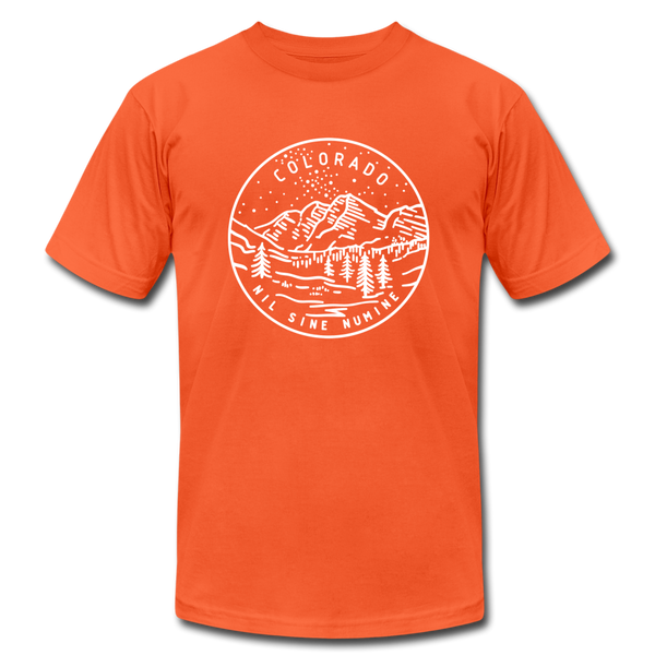 Colorado T-Shirt - State Design Unisex Colorado T Shirt - orange