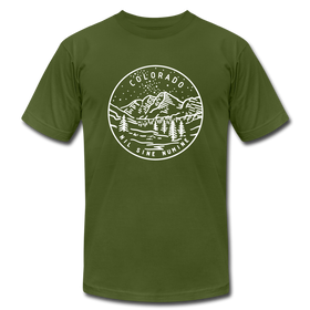 Colorado T-Shirt - State Design Unisex Colorado T Shirt - olive