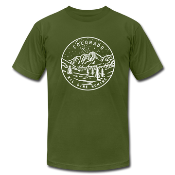 Colorado T-Shirt - State Design Unisex Colorado T Shirt - olive