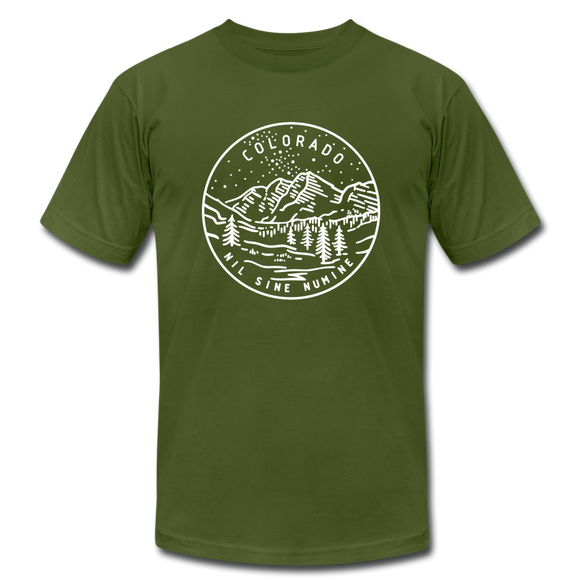 Colorado T-Shirt - State Design Unisex Colorado T Shirt - olive