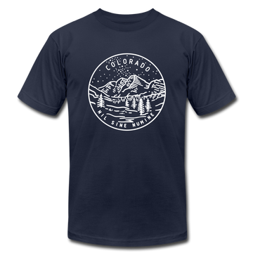 Colorado T-Shirt - State Design Unisex Colorado T Shirt - navy