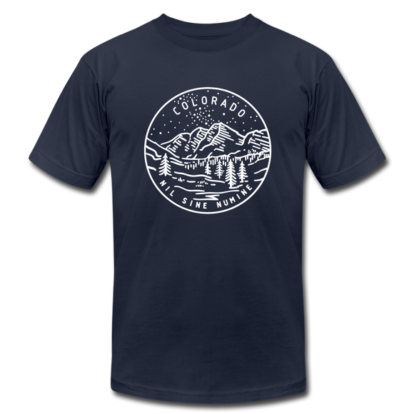 Colorado T-Shirt - State Design Unisex Colorado T Shirt - navy
