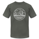 Iowa T-Shirt - State Design Unisex Iowa T Shirt - asphalt