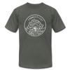 Connecticut T-Shirt - State Design Unisex Connecticut T Shirt - asphalt