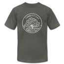 Connecticut T-Shirt - State Design Unisex Connecticut T Shirt - asphalt