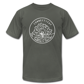Connecticut T-Shirt - State Design Unisex Connecticut T Shirt - asphalt