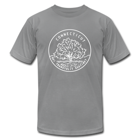 Connecticut T-Shirt - State Design Unisex Connecticut T Shirt - slate