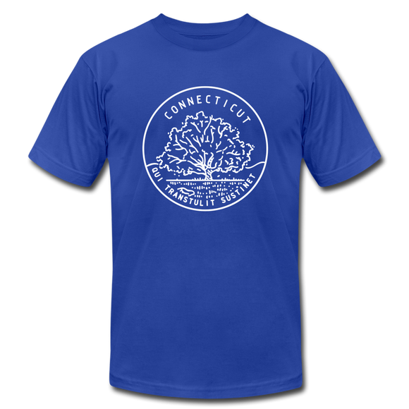Connecticut T-Shirt - State Design Unisex Connecticut T Shirt - royal blue