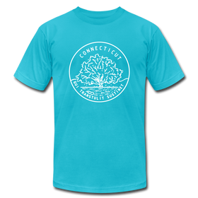 Connecticut T-Shirt - State Design Unisex Connecticut T Shirt - turquoise