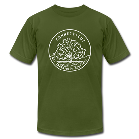 Connecticut T-Shirt - State Design Unisex Connecticut T Shirt - olive