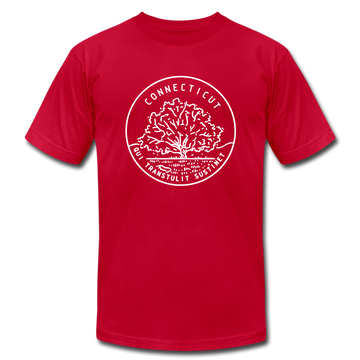 Connecticut T-Shirt - State Design Unisex Connecticut T Shirt - red