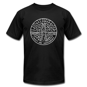 Delaware T-Shirt - State Design Unisex Delaware T Shirt - black