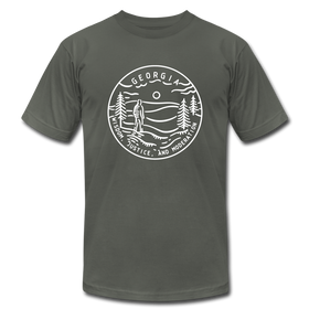 Georgia T-Shirt - State Design Unisex Georgia T Shirt - asphalt