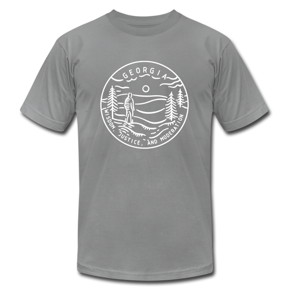 Georgia T-Shirt - State Design Unisex Georgia T Shirt - slate