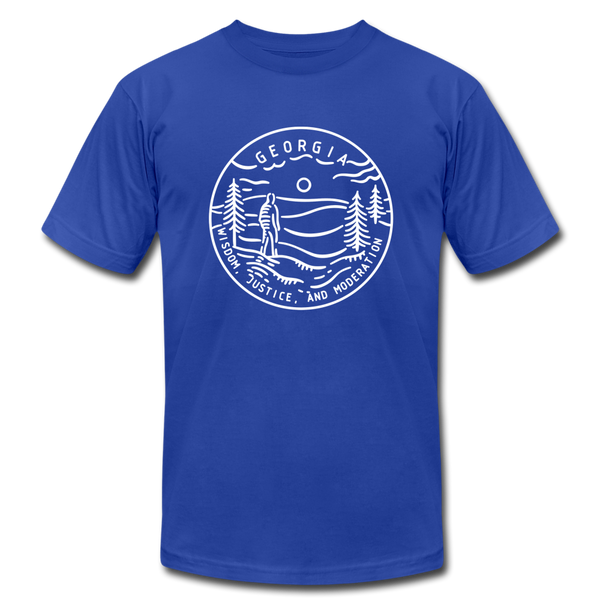 Georgia T-Shirt - State Design Unisex Georgia T Shirt - royal blue