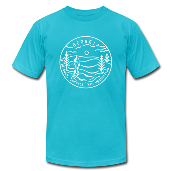Georgia T-Shirt - State Design Unisex Georgia T Shirt - turquoise