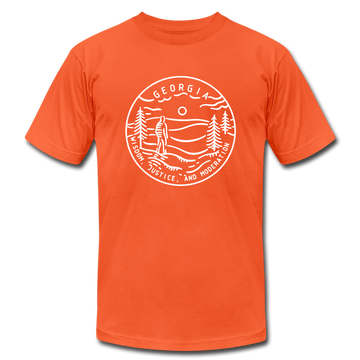 Georgia T-Shirt - State Design Unisex Georgia T Shirt - orange