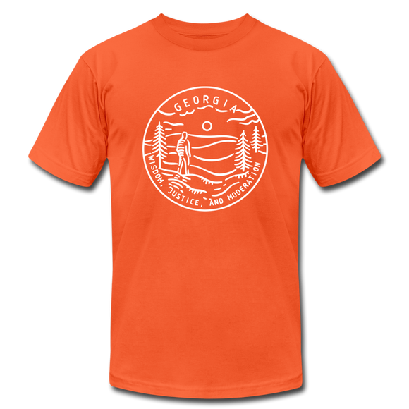 Georgia T-Shirt - State Design Unisex Georgia T Shirt - orange