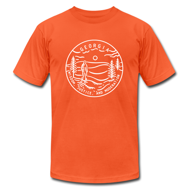 Georgia T-Shirt - State Design Unisex Georgia T Shirt - orange