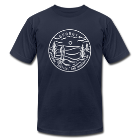 Georgia T-Shirt - State Design Unisex Georgia T Shirt - navy