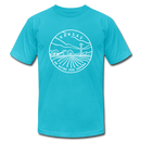 Kansas T-Shirt - State Design Unisex Kansas T Shirt - turquoise