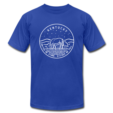 Kentucky T-Shirt - State Design Unisex Kentucky T Shirt - royal blue