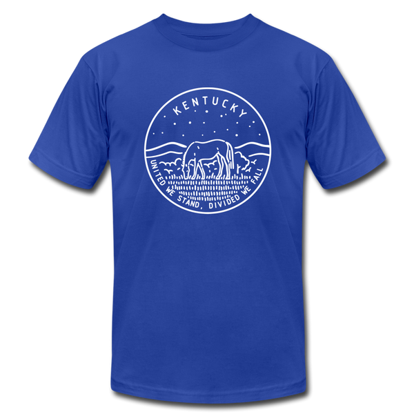 Kentucky T-Shirt - State Design Unisex Kentucky T Shirt - royal blue