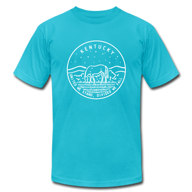 Kentucky T-Shirt - State Design Unisex Kentucky T Shirt - turquoise