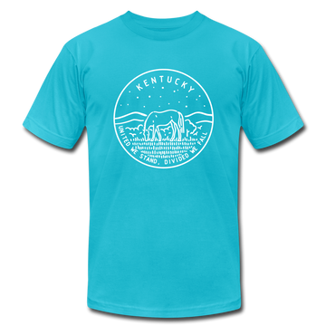 Kentucky T-Shirt - State Design Unisex Kentucky T Shirt - turquoise