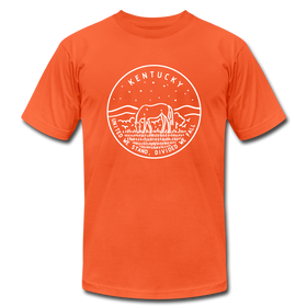 Kentucky T-Shirt - State Design Unisex Kentucky T Shirt - orange