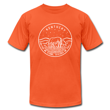 Kentucky T-Shirt - State Design Unisex Kentucky T Shirt - orange