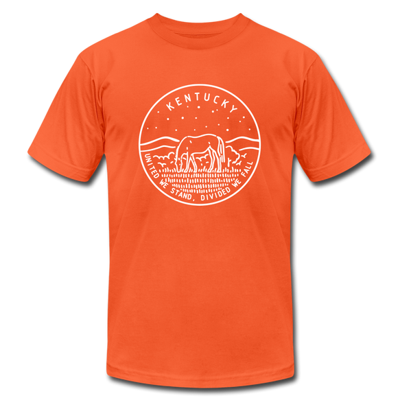 Kentucky T-Shirt - State Design Unisex Kentucky T Shirt - orange