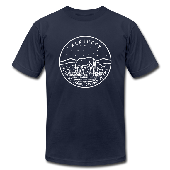 Kentucky T-Shirt - State Design Unisex Kentucky T Shirt - navy
