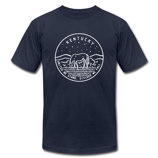 Kentucky T-Shirt - State Design Unisex Kentucky T Shirt - navy