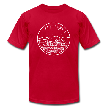 Kentucky T-Shirt - State Design Unisex Kentucky T Shirt - red