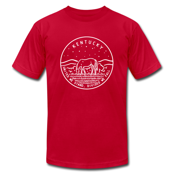 Kentucky T-Shirt - State Design Unisex Kentucky T Shirt - red