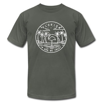 Florida T-Shirt - State Design Unisex Florida T Shirt - asphalt