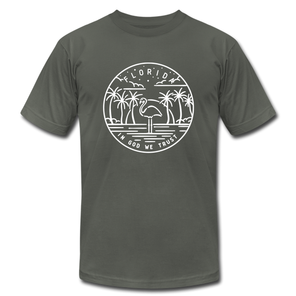 Florida T-Shirt - State Design Unisex Florida T Shirt - asphalt