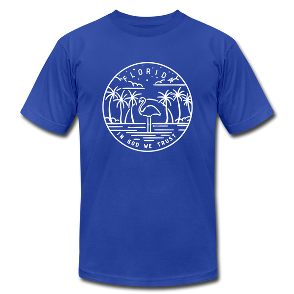 Florida T-Shirt - State Design Unisex Florida T Shirt - royal blue