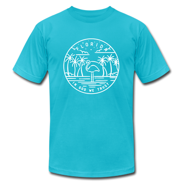 Florida T-Shirt - State Design Unisex Florida T Shirt - turquoise