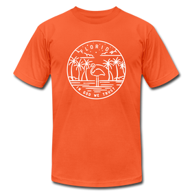 Florida T-Shirt - State Design Unisex Florida T Shirt - orange