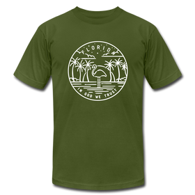 Florida T-Shirt - State Design Unisex Florida T Shirt - olive