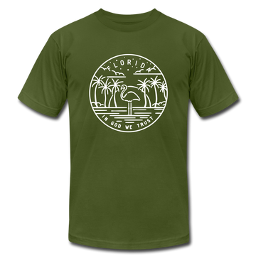 Florida T-Shirt - State Design Unisex Florida T Shirt - olive