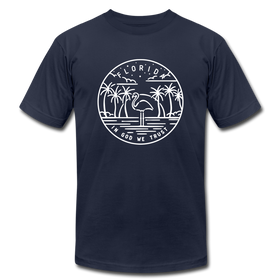 Florida T-Shirt - State Design Unisex Florida T Shirt - navy