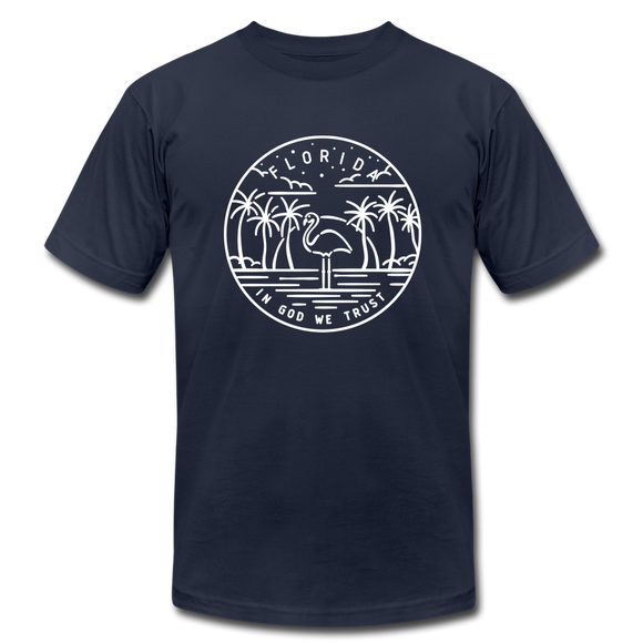 Florida T-Shirt - State Design Unisex Florida T Shirt - navy