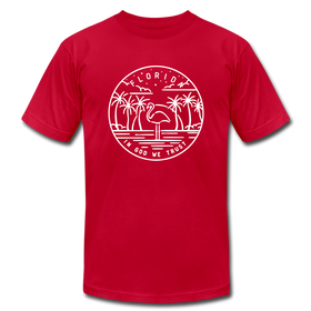 Florida T-Shirt - State Design Unisex Florida T Shirt - red