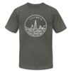 Illinois T-Shirt - State Design Unisex Illinois T Shirt - asphalt