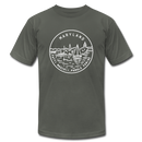 Maryland T-Shirt - State Design Unisex Maryland T Shirt - asphalt