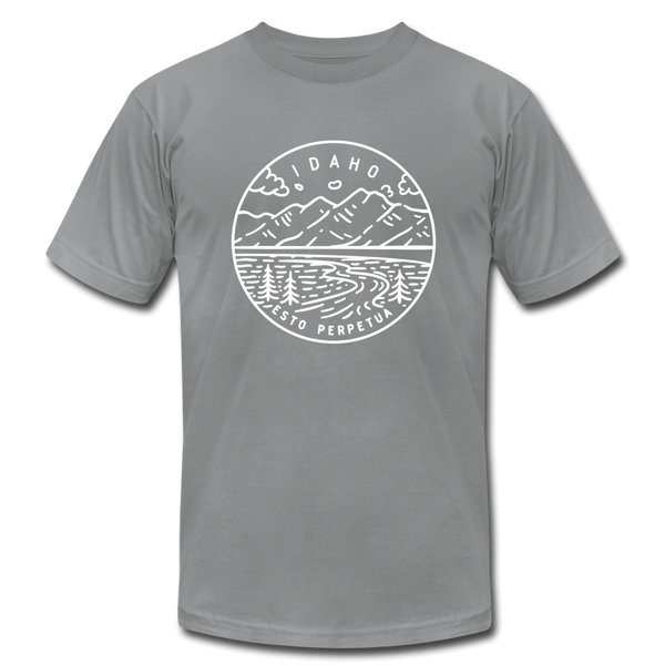 Idaho T-Shirt - State Design Unisex Idaho T Shirt - slate
